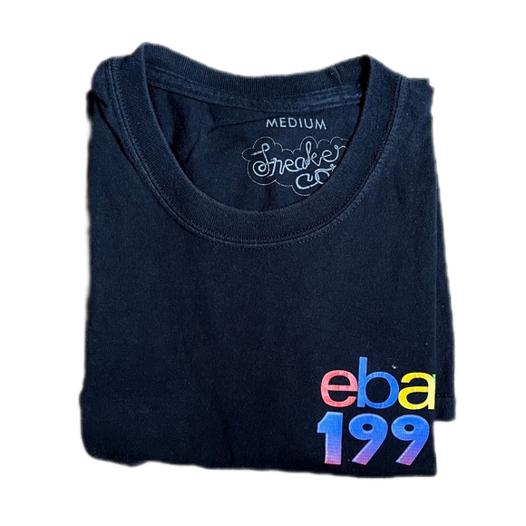 Black shirt w/ eBay resell print - Picture 3 of 3